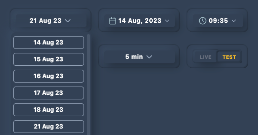 Illustration 2.1 Expiration Selector