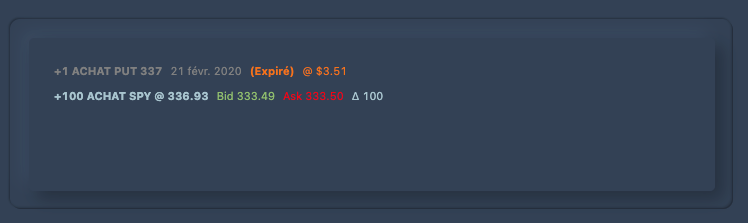 Illustration 3.4 Positions expirées