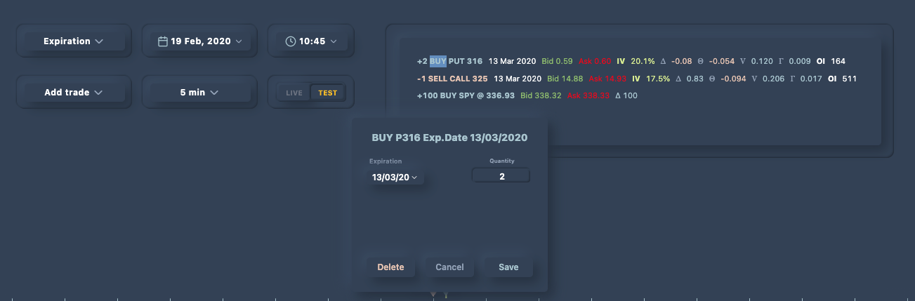 Illustration 3.3 Editing a Position