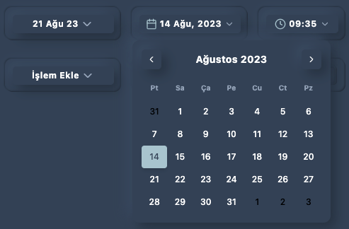 Illustration 2.3 Tarih Seçici