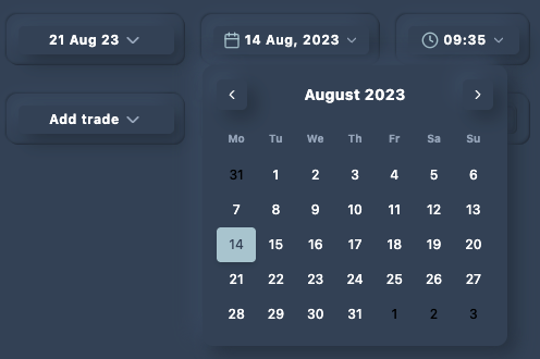 Illustration 2.3 Date Selector