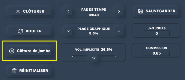 Bouton Clôture partielle