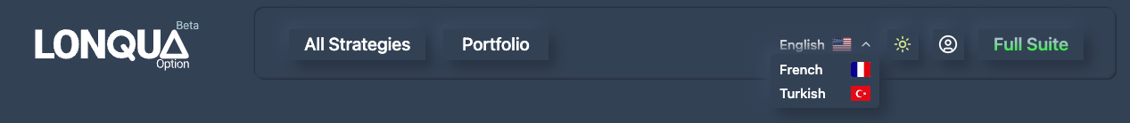 Illustration 1.4 Language Selector